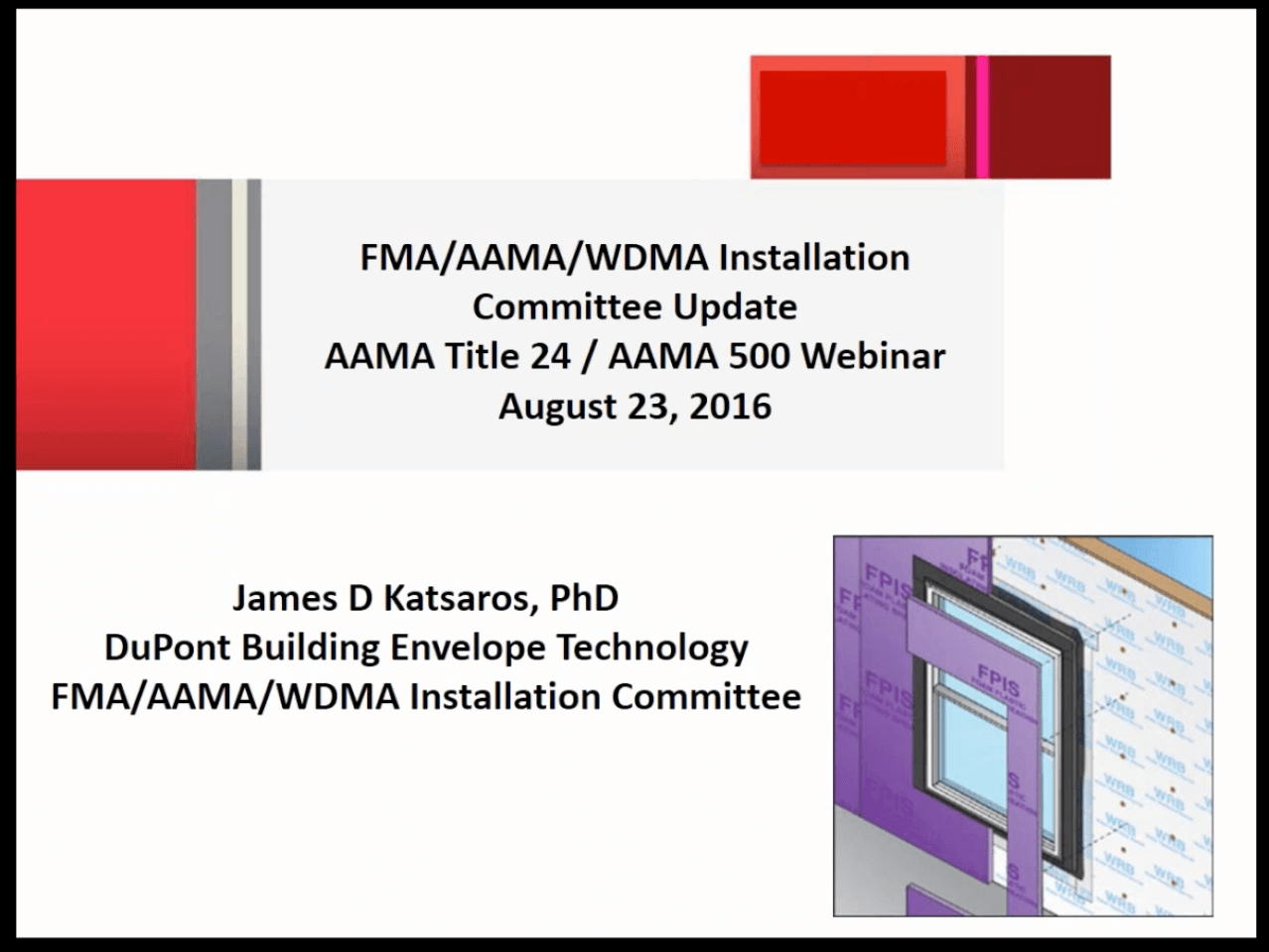 AAMA webinar Installation of Wi