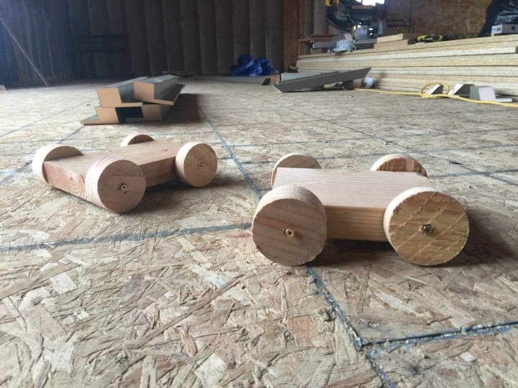 Little boys need to keep busy on the jobsite