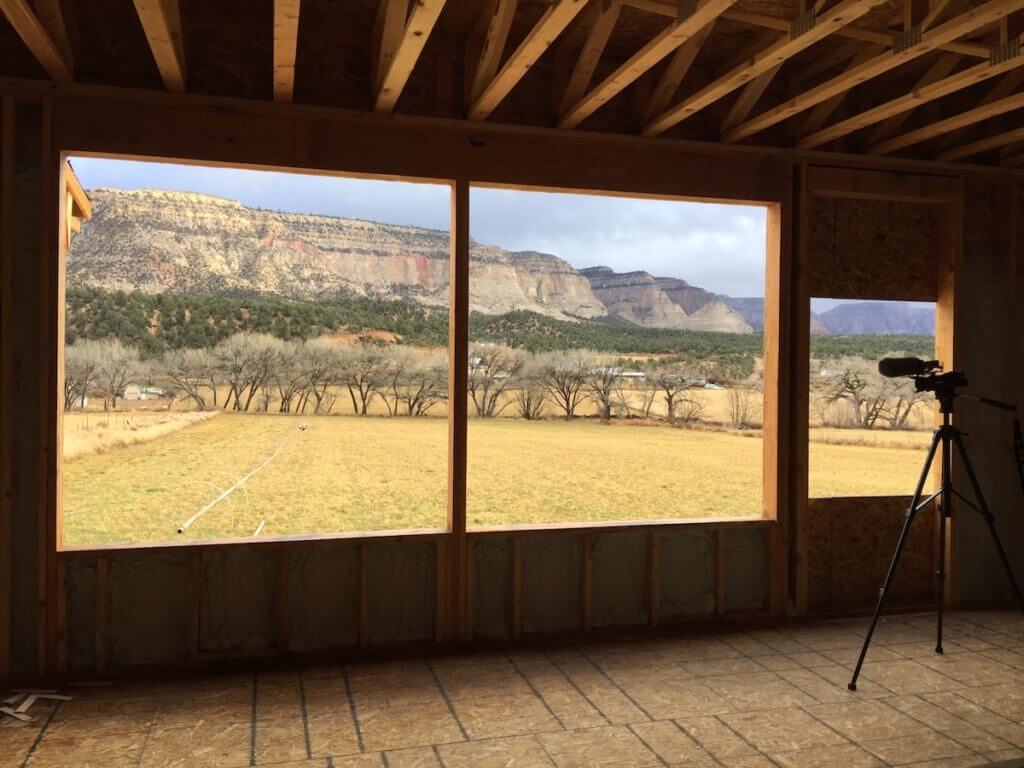 View from the Griffiths energy efficient Residence in Orderville, Utah