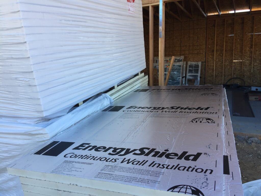 Polyiso ready for installation
